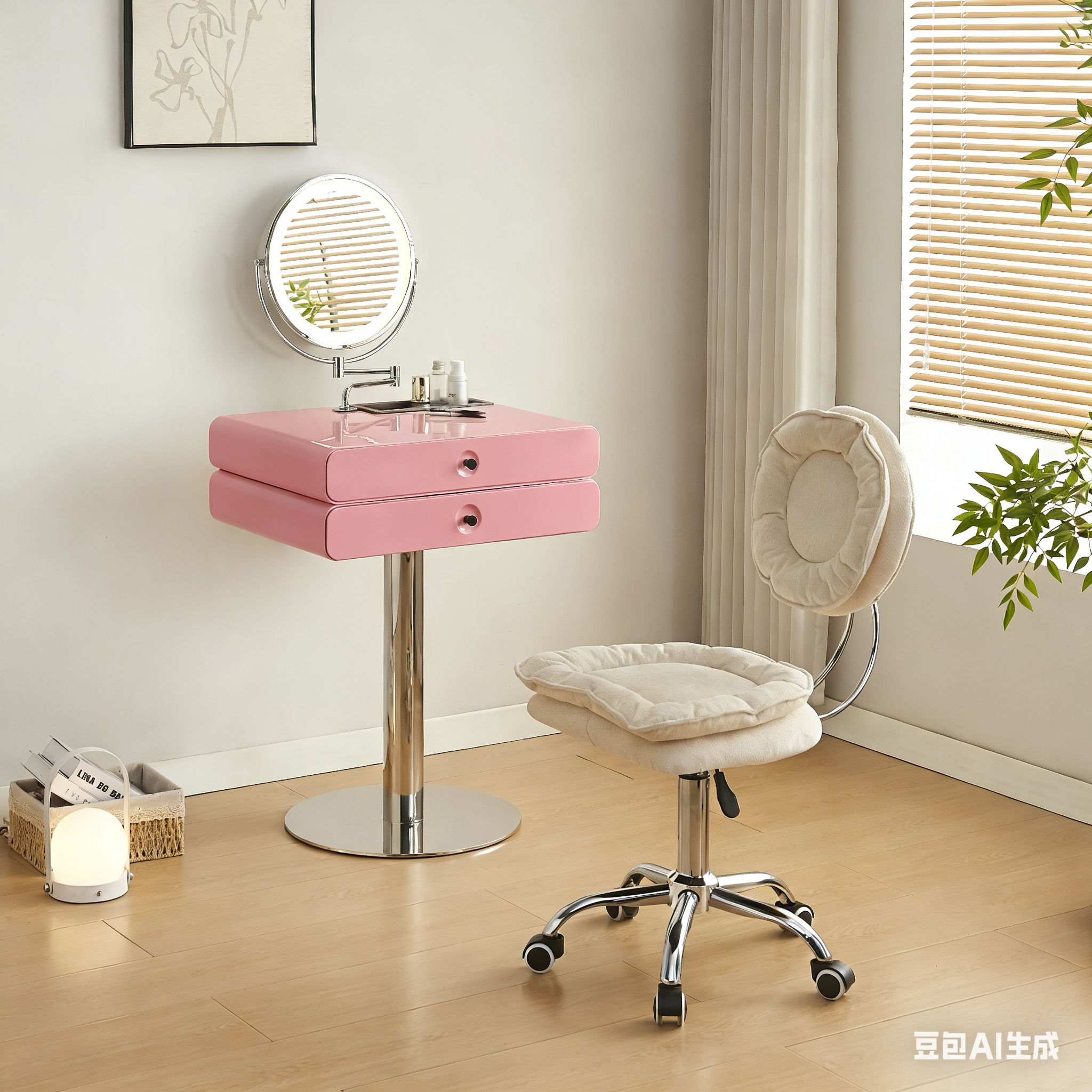 安琪拉 1.9尺粉色鏡台