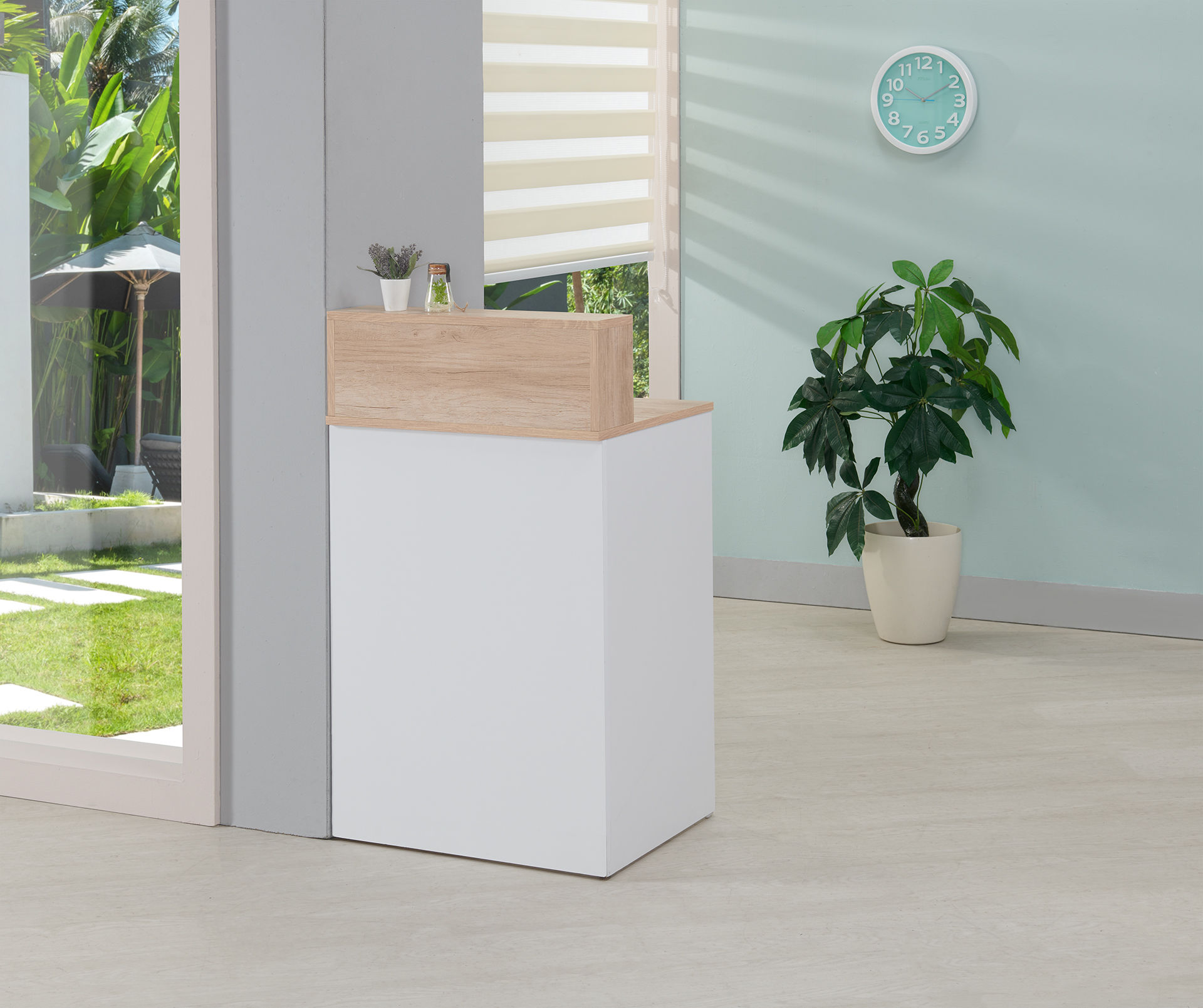 娜美一抽多功能直邊桌-含上框