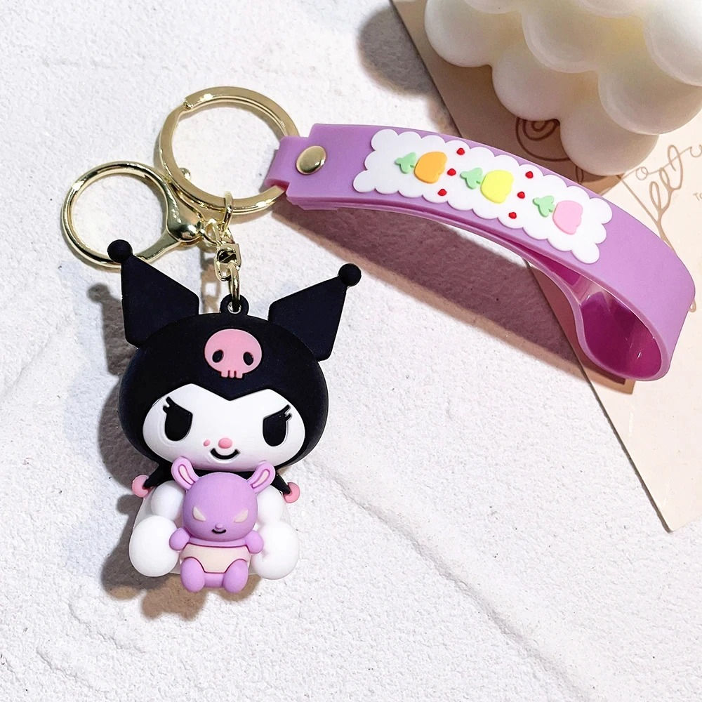 Porte-Clés Hello Kitty - Kuromi et son chien violet