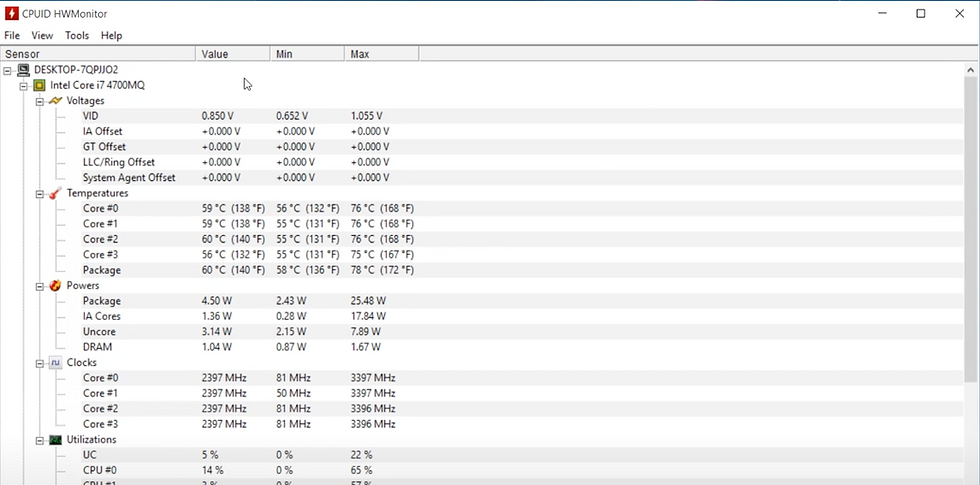logiciel HwMonitor pour Windows 11