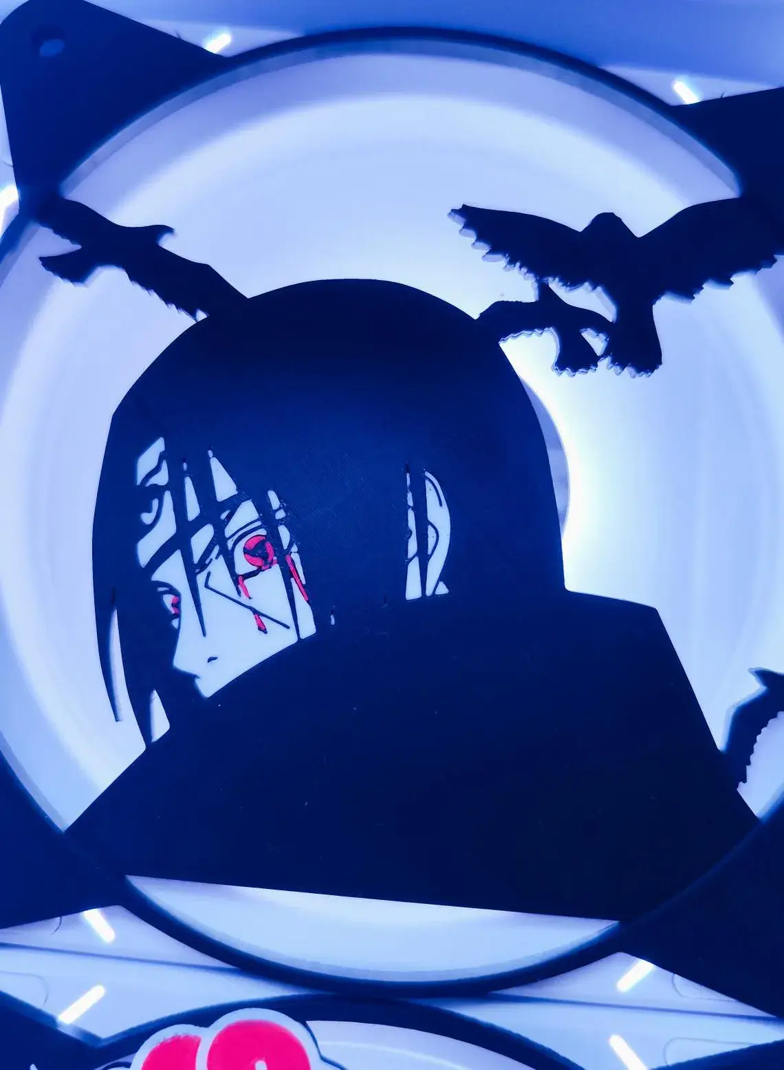 Grille Ventilateur 120mm/140mm Naruto - Visage Itachi Uchiha