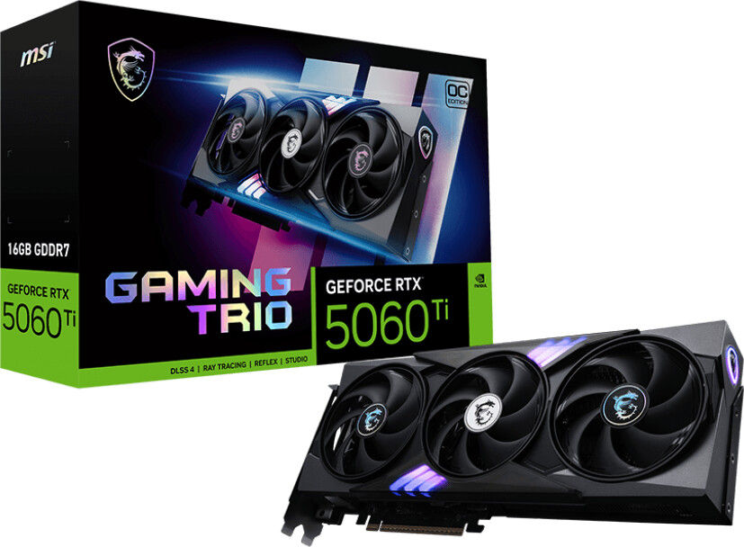 MSI GeForce RTX 5060 Ti GAMING TRIO 16 Go