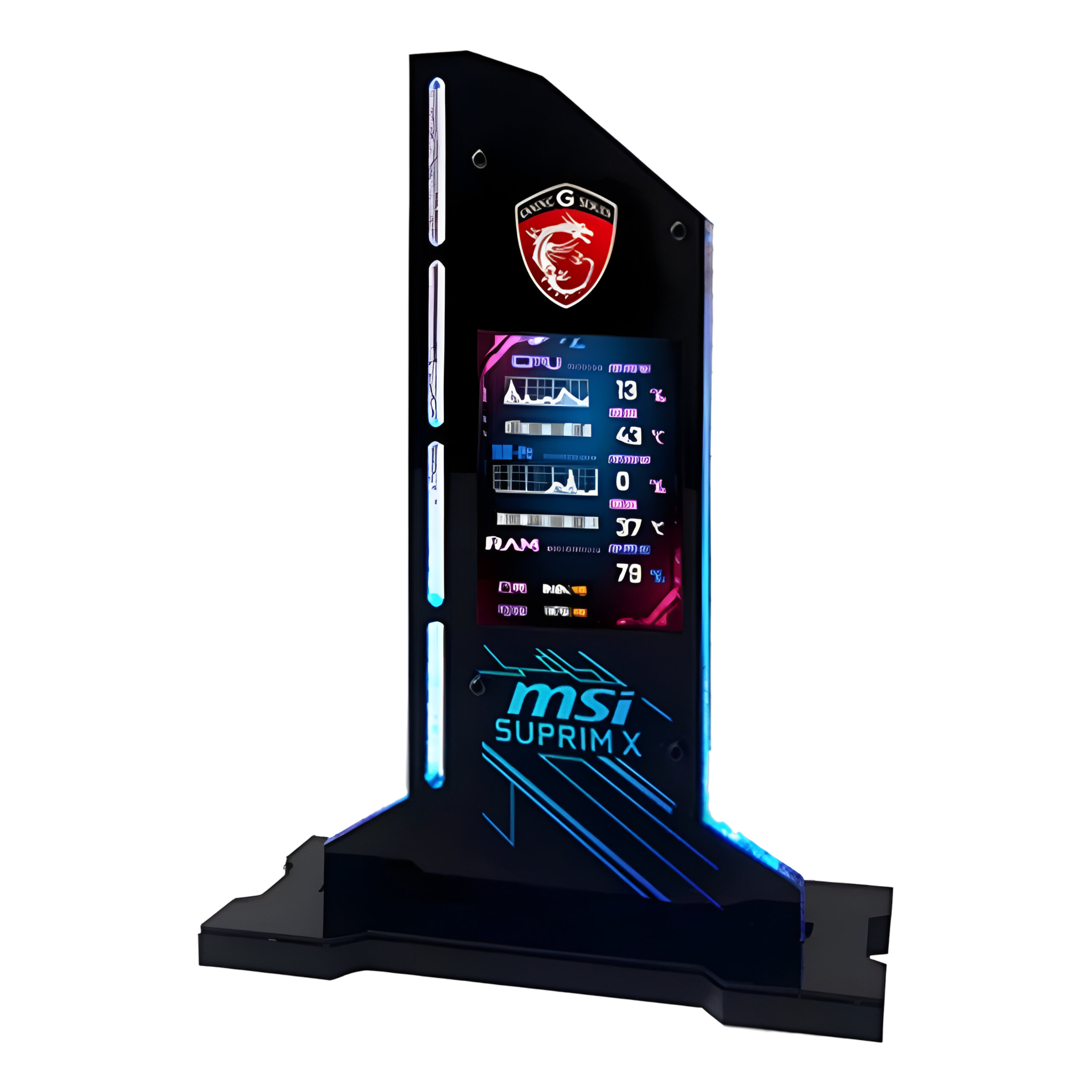 Support GPU avec Ecran LED - 5v 3Pin RGB - MSI - Noir