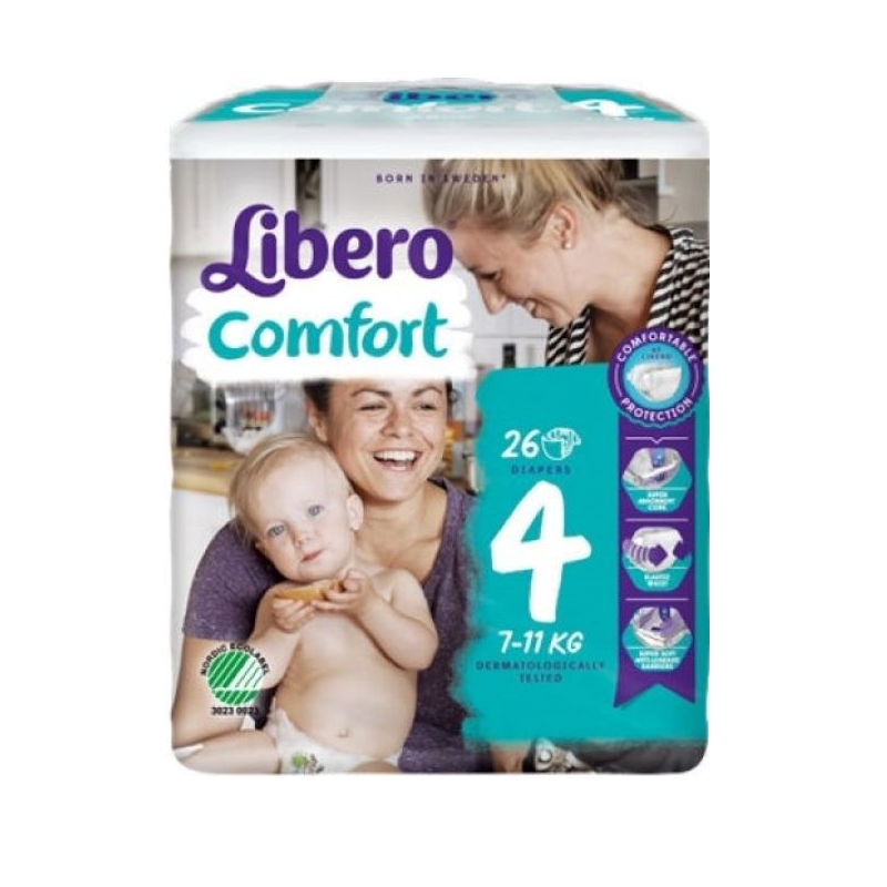 Libero Comfort 4 Fralda 7-11kg x26