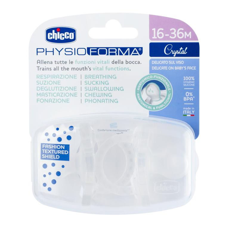 Chicco Physio Forma Crystal16-36 Meses - 2 chupetas