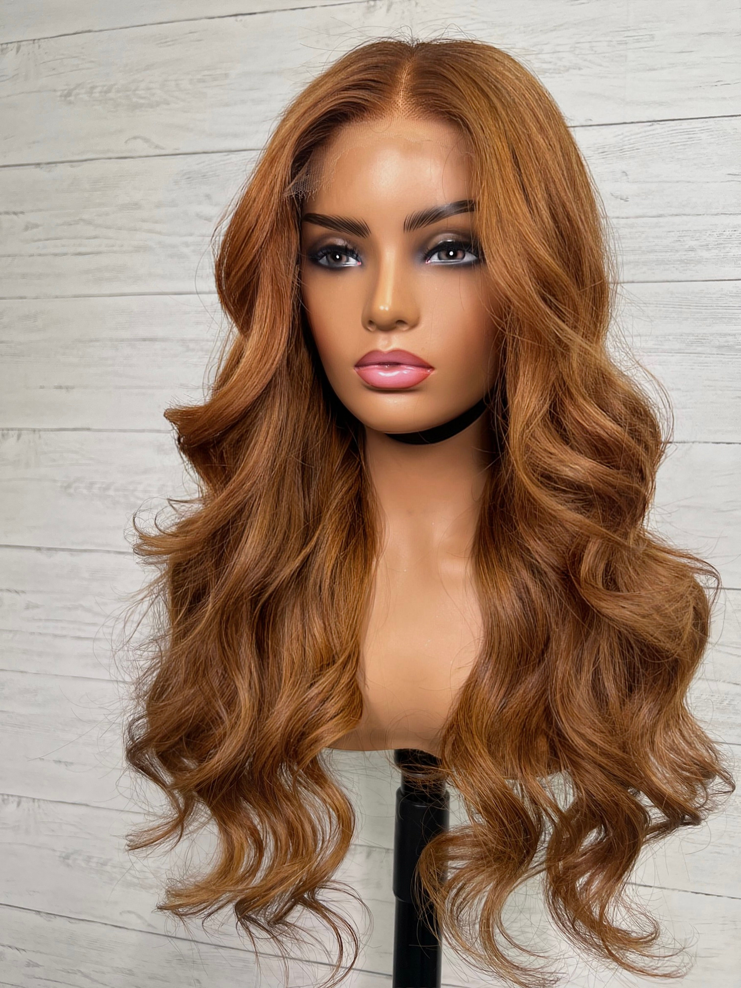22inch 5x5 HD Lace Closure Unit Custom Color - Chestnut Brown