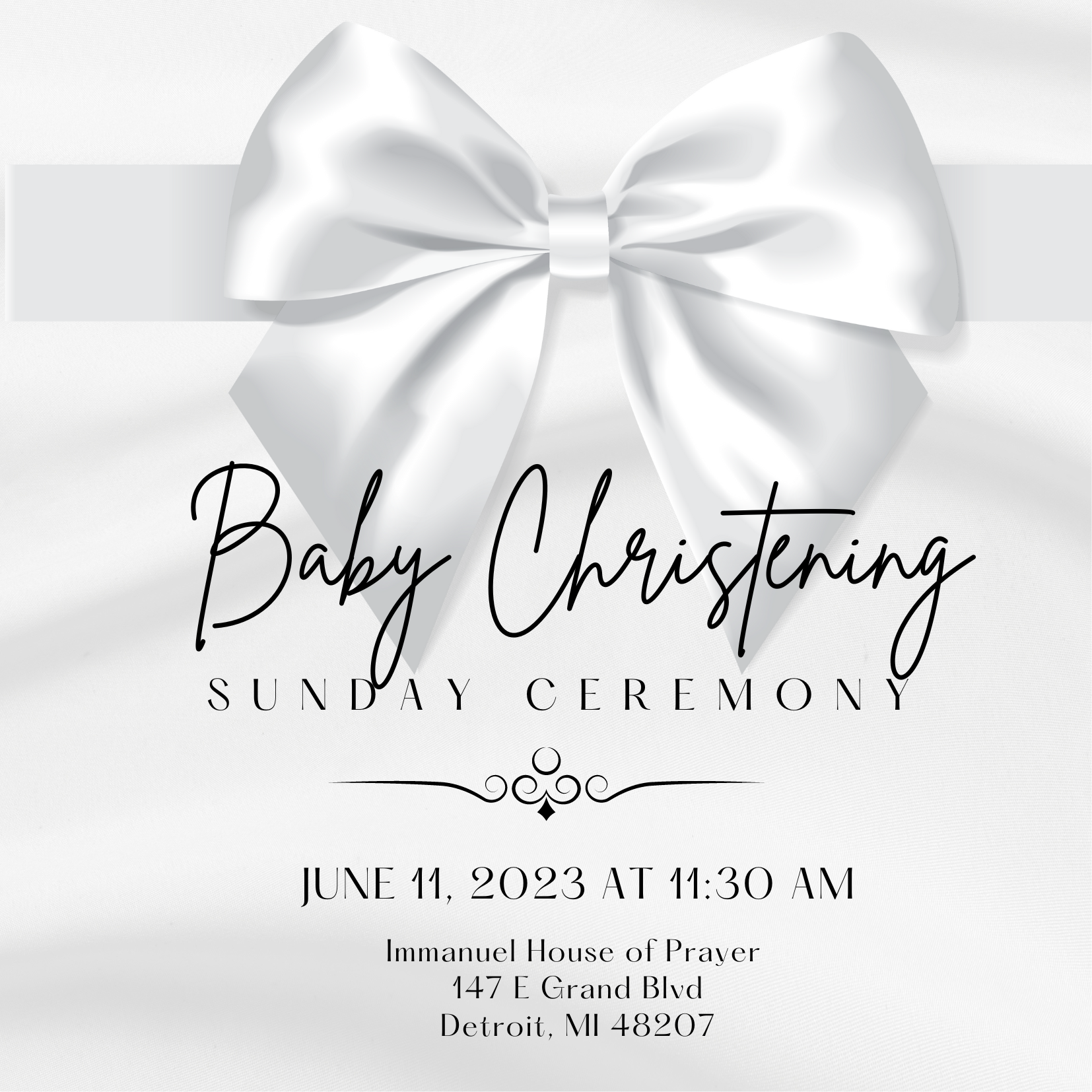 Baby Christening Ceremony ihop