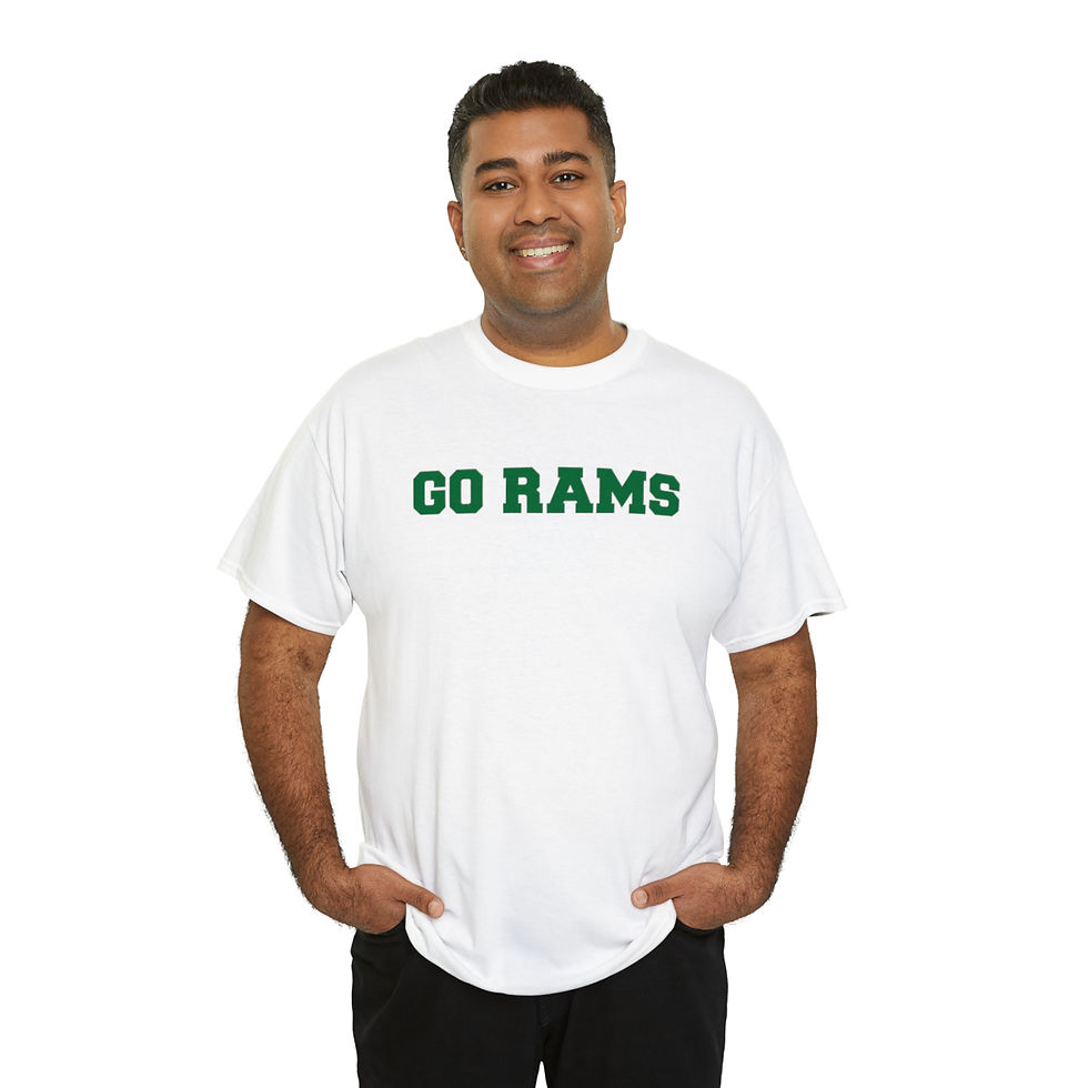 Thumbnail: Go Rams Unisex Heavy Cotton Tee
