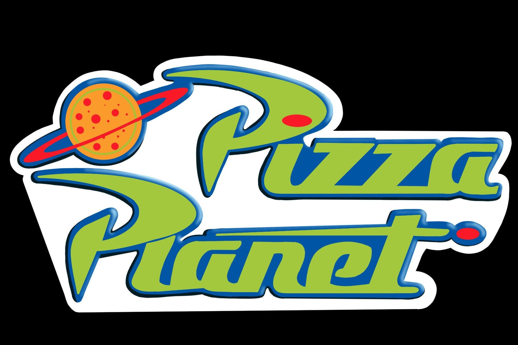 Toy Story Pizza Planet Logo Vinyl Sticker