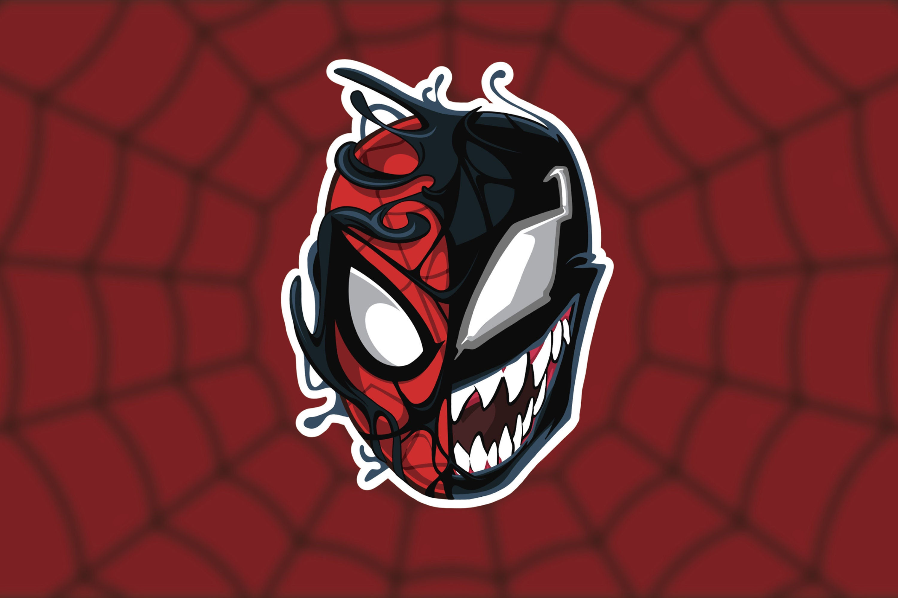 Spiderman & Venom Vinyl Sticker