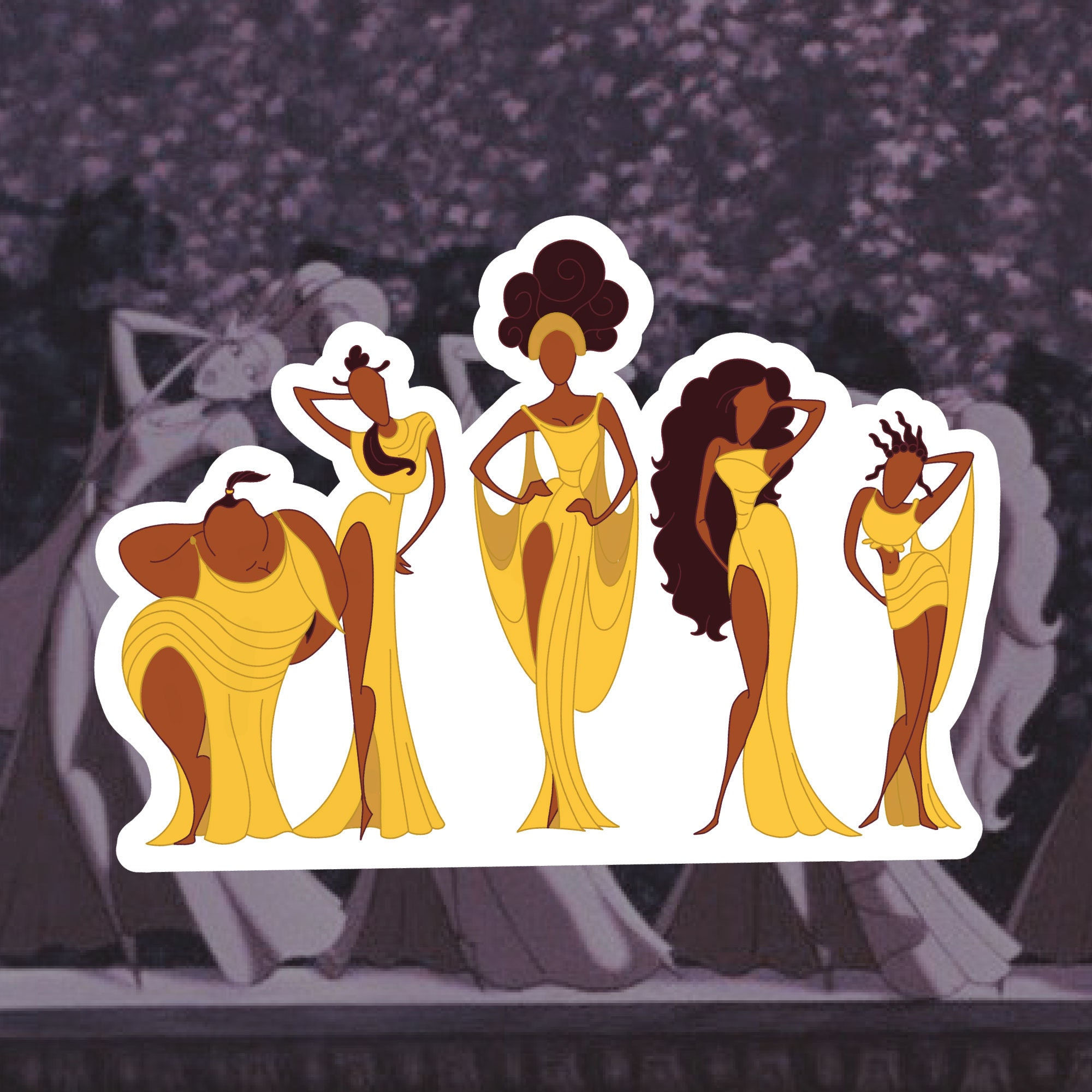 Hercules Muses Vinyl Sticker