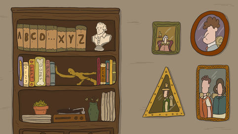 book shelf scene with reflections.jpg