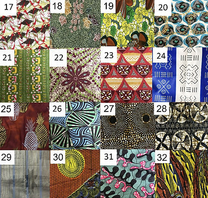 African wax fabric in cotton from Ivory Coast - side to side fabrics by sylvie b - creations of interior decoration items in African wax