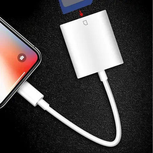 Miniatura: Adaptador Lightning Leitor Cartão Sd Para iPhone