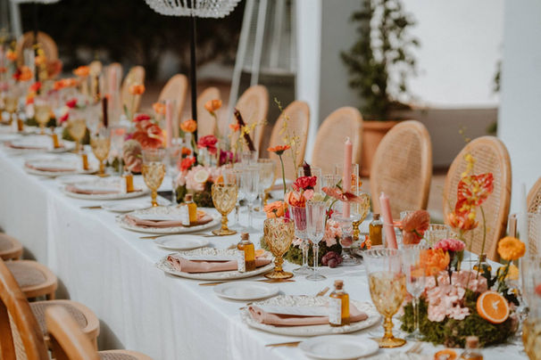 Wedding dinner in Costa del Sol