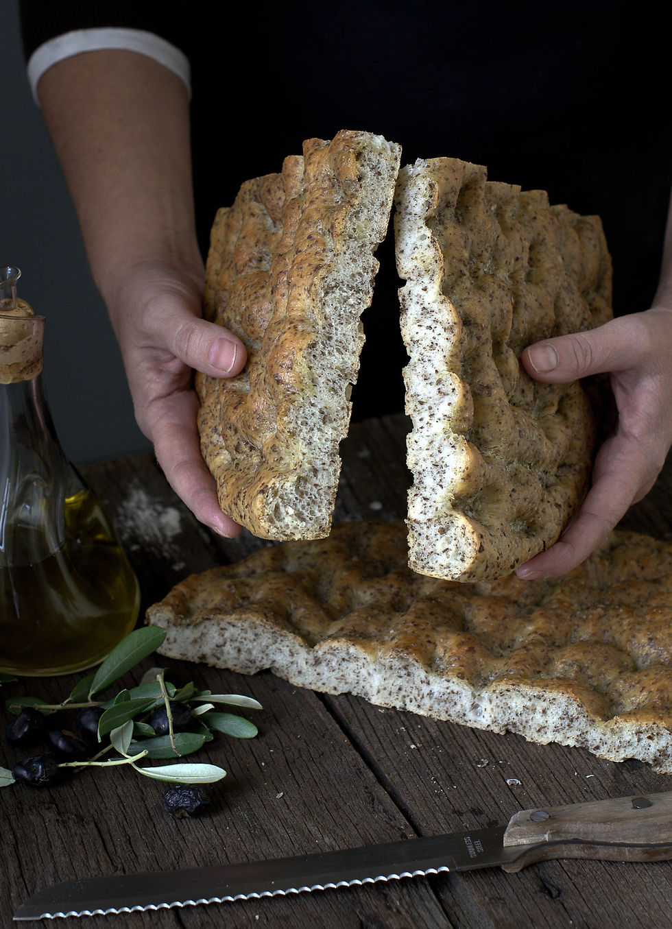 Focaccia con le polpe