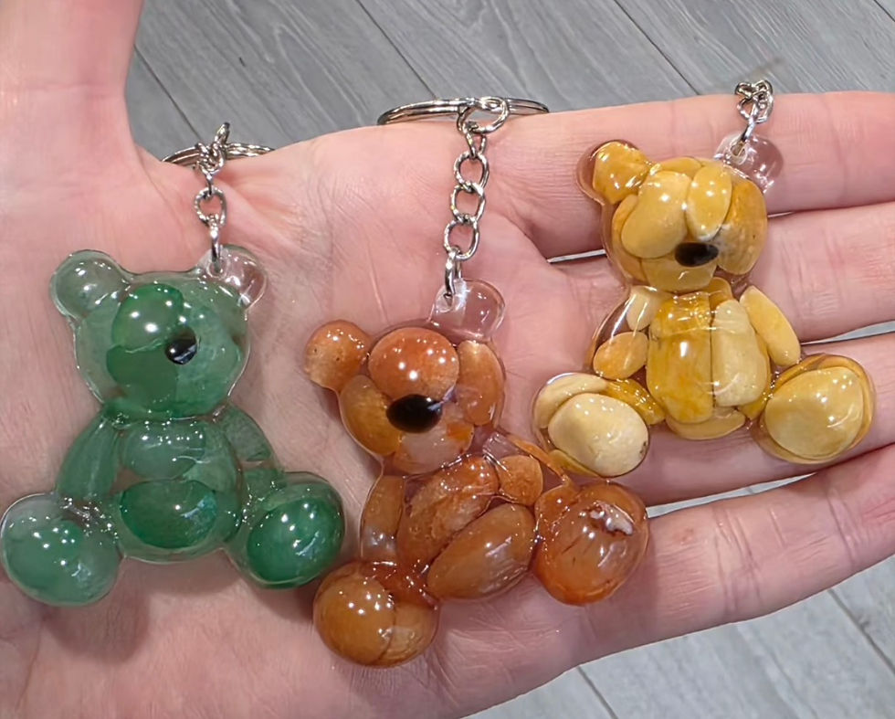 Aventurine Bear Keyring š»