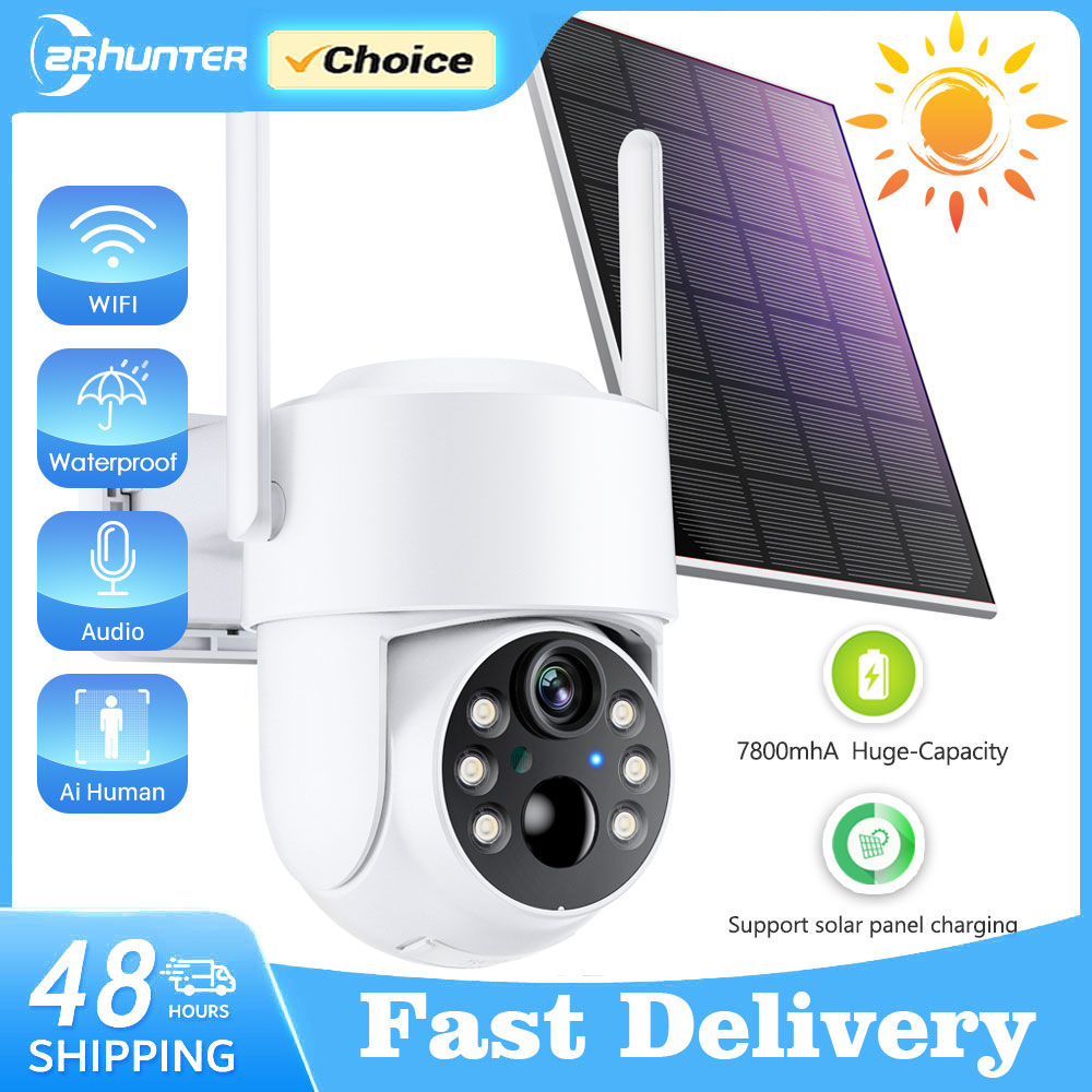 WiFi solar security camera with solar panel and fast delivery