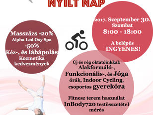 Fitnesz és Aerobik nyílt nap Szeptember 30-án