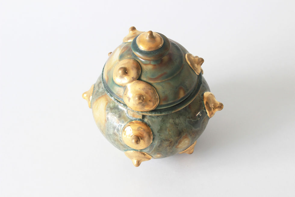 Miniature : Canonical Crystallogenesis Seafoam Jar