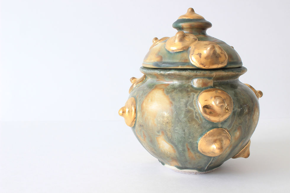 Miniature : Canonical Crystallogenesis Seafoam Jar