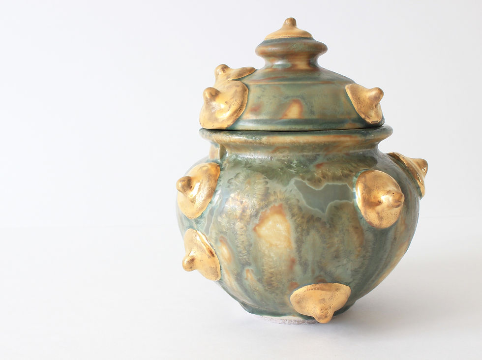 Miniature : Canonical Crystallogenesis Seafoam Jar