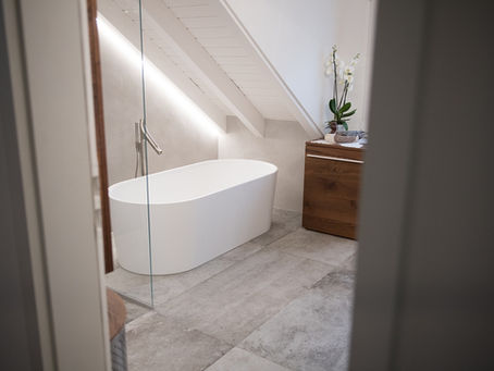 Freistehende Wanne als Blickfang