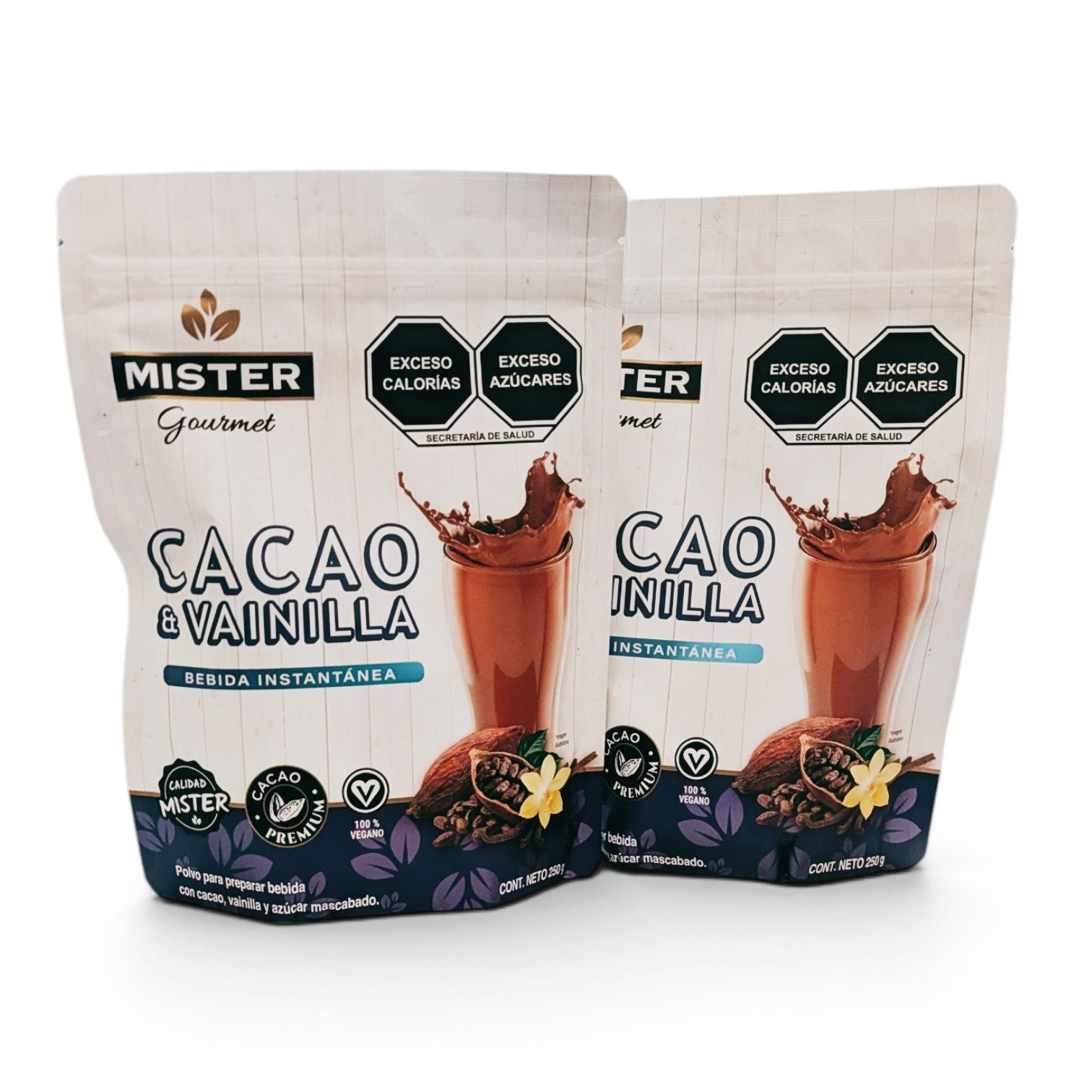 Bebida Instantánea de Cacao y Vainilla 