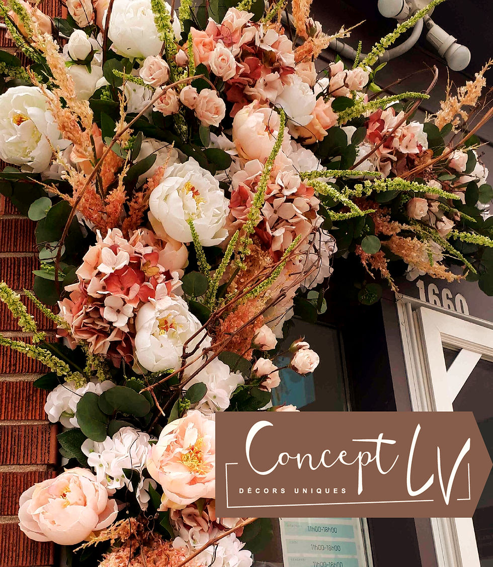 Arche de fleurs extérieure signée concept LV