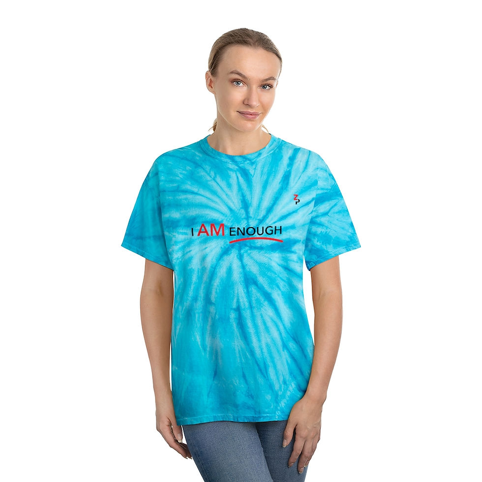 Thumbnail: ZP & I Am Enough Tie-Dye Tee, Cyclone