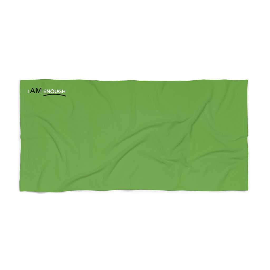 I Am Enough Beach Towel
