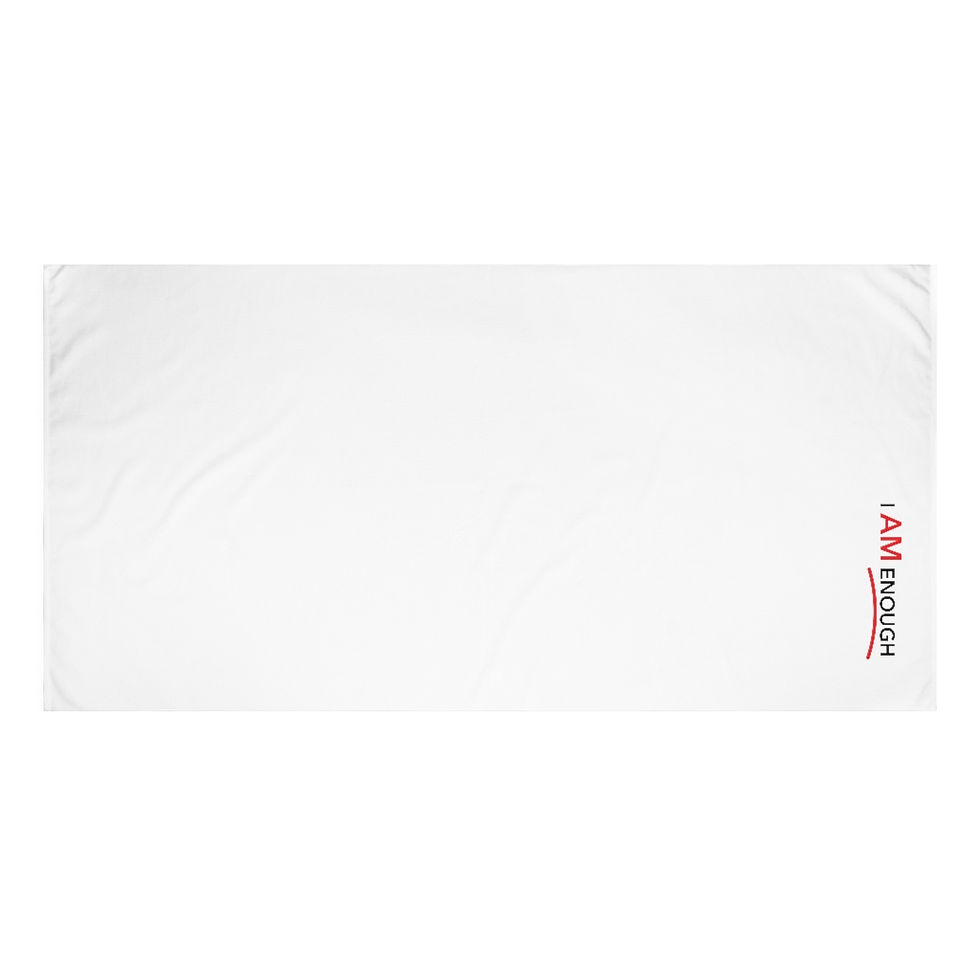 Thumbnail: I Am Enough Standard Beach Towel, 30x60