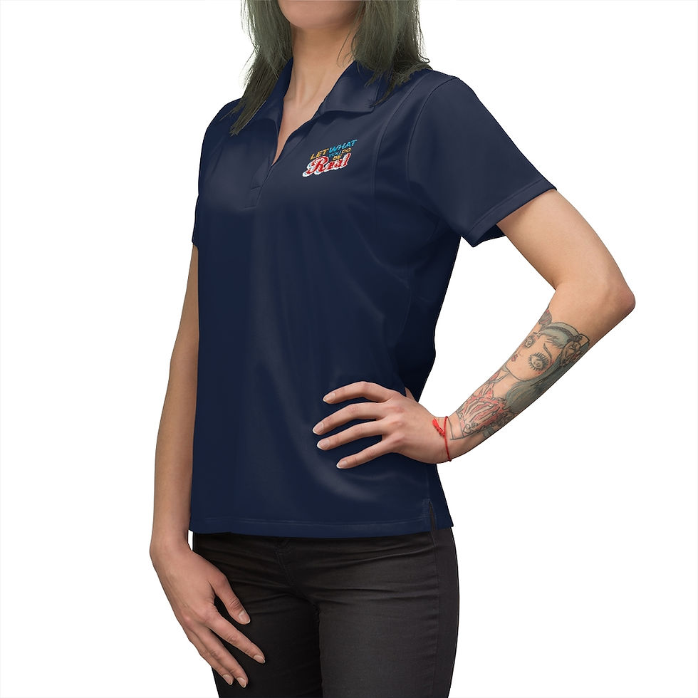 Thumbnail: Let What You Do Be Real Women's Polo Shirt