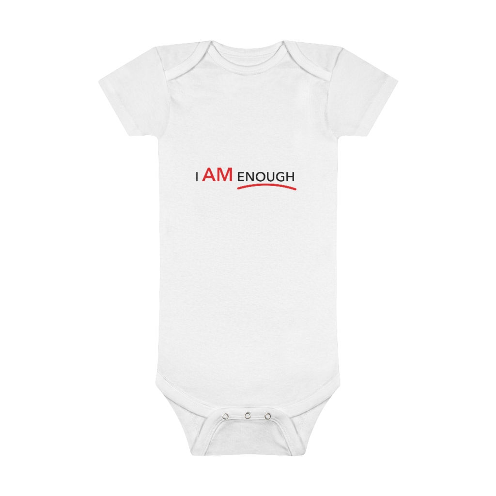 ZP & I Am Enough Onesie® Organic Baby Bodysuit