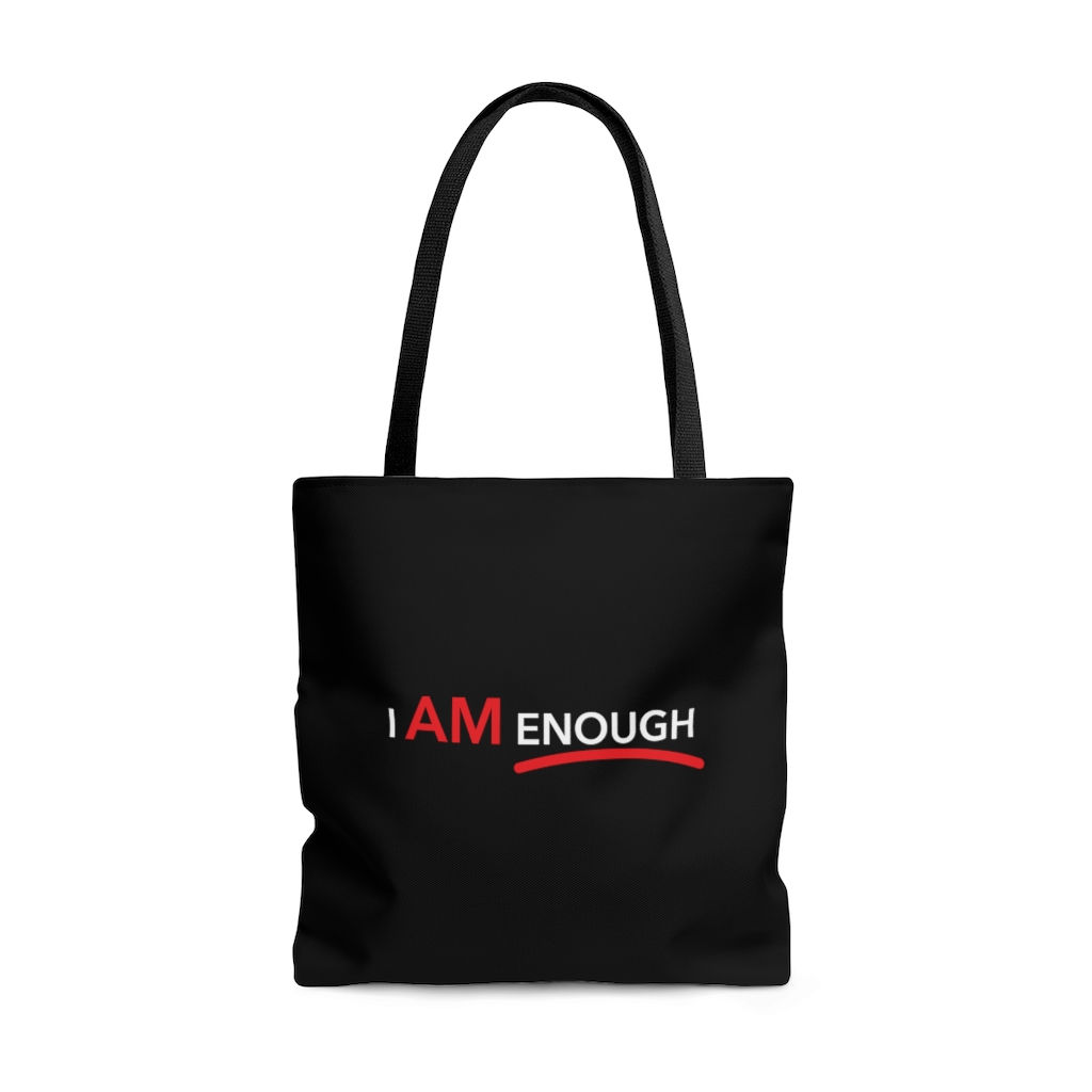 I Am Enough AOP Tote Bag
