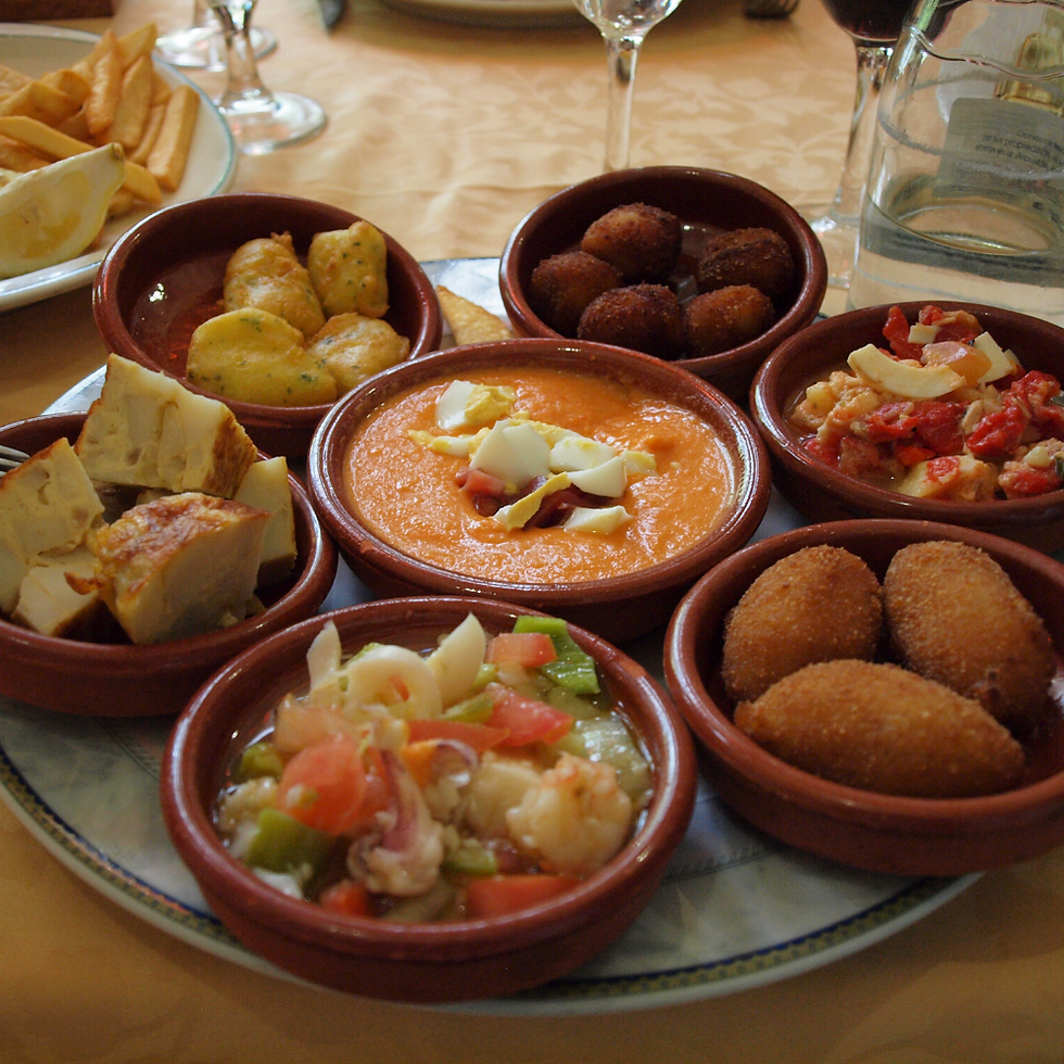 Aprendiendo sobre cocina española en pareja