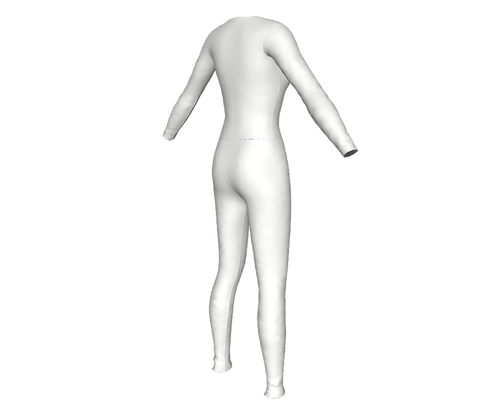 Thumbnail: Grid Girl Catsuit -White