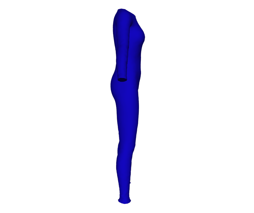 Thumbnail: Grid Girl Catsuit - Blue