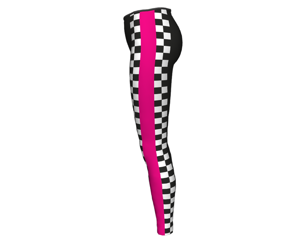 Thumbnail: Pink Racing Crop top & Trousers