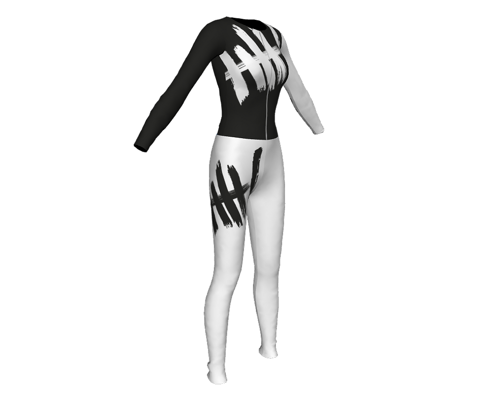 Thumbnail: B&W Zip Catsuit