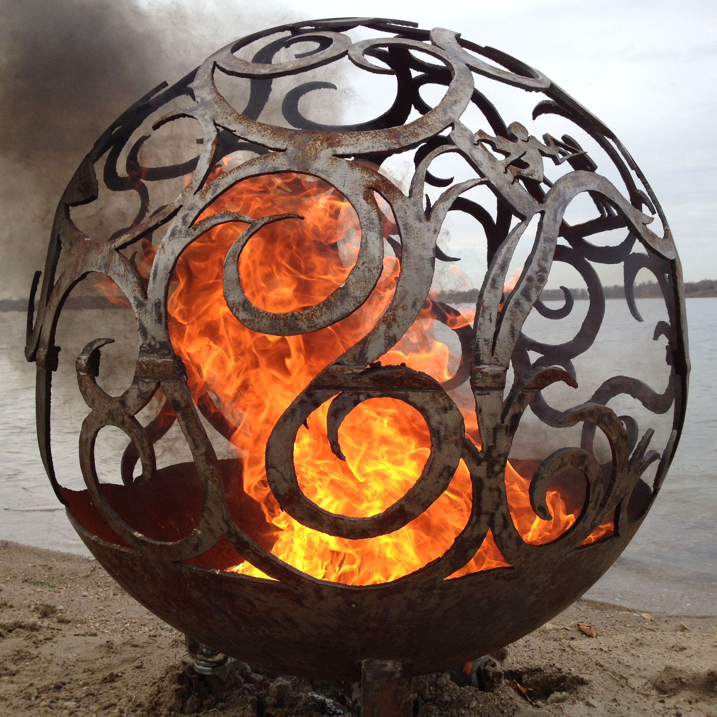 WAVES FIREBALL FIRE PIT | Fireball Firepits
