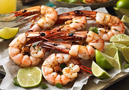 Grilled Margarita-marinated Colossal Shrimp