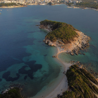 ksamil islands and our boat