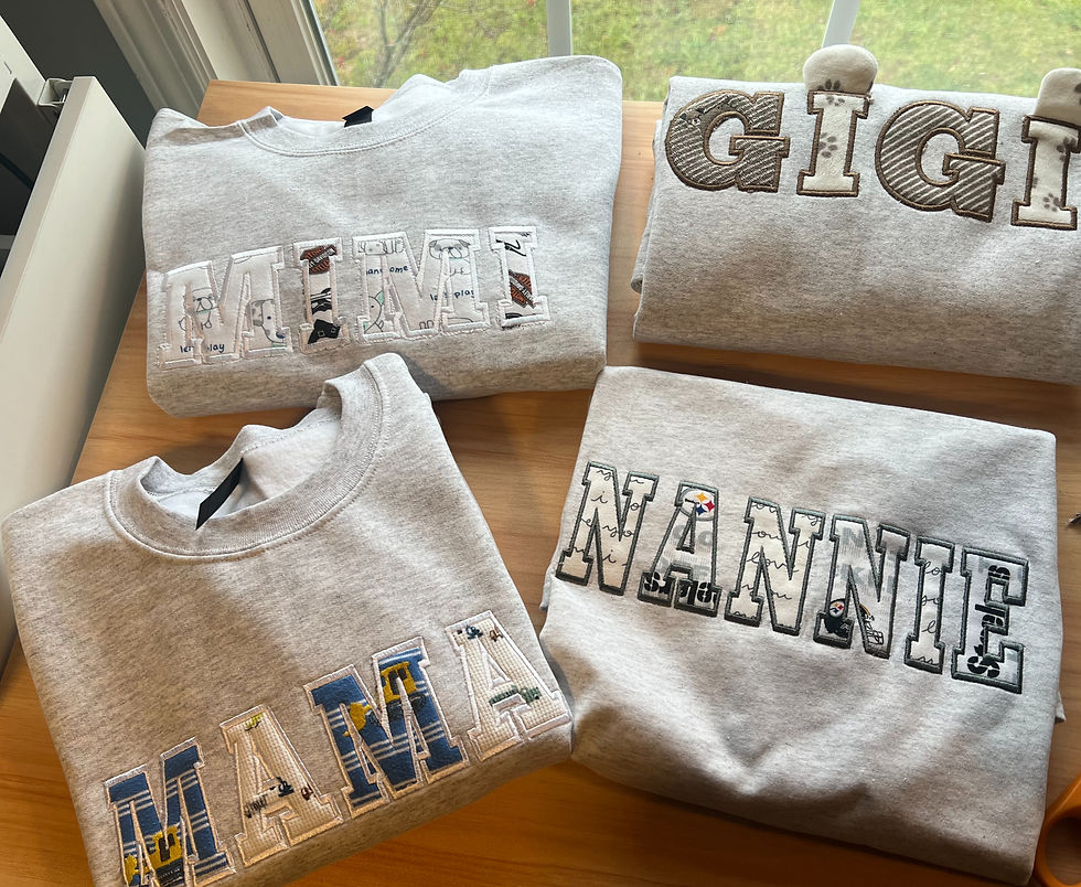 Thumbnail: Memory Sweatshirt | Applique Embroidery