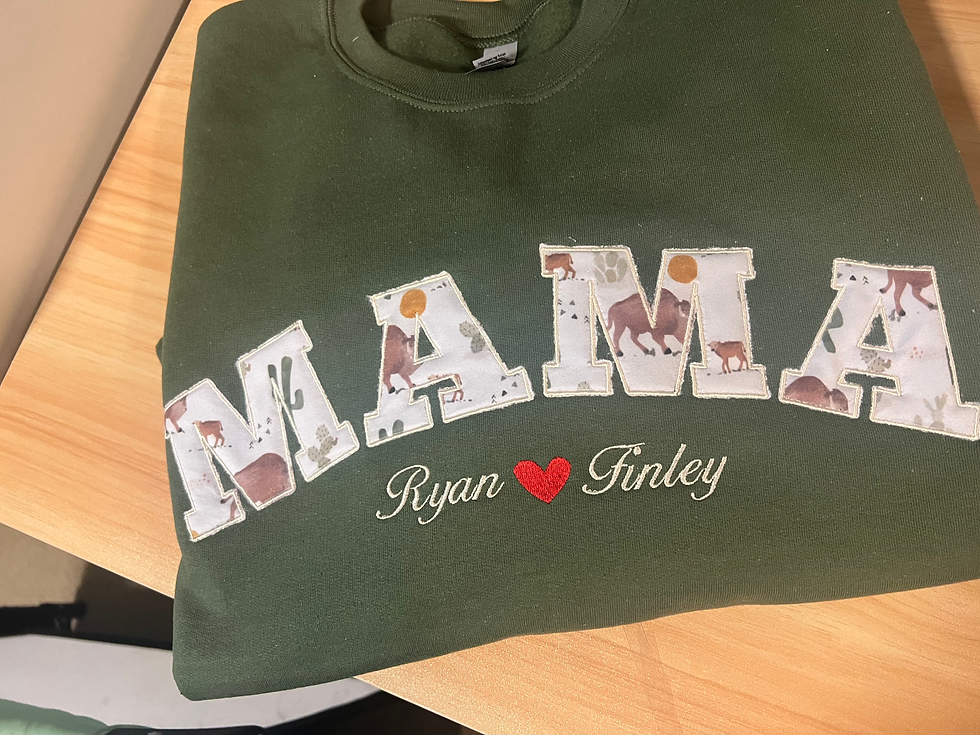 Thumbnail: Memory Sweatshirt | Applique Embroidery