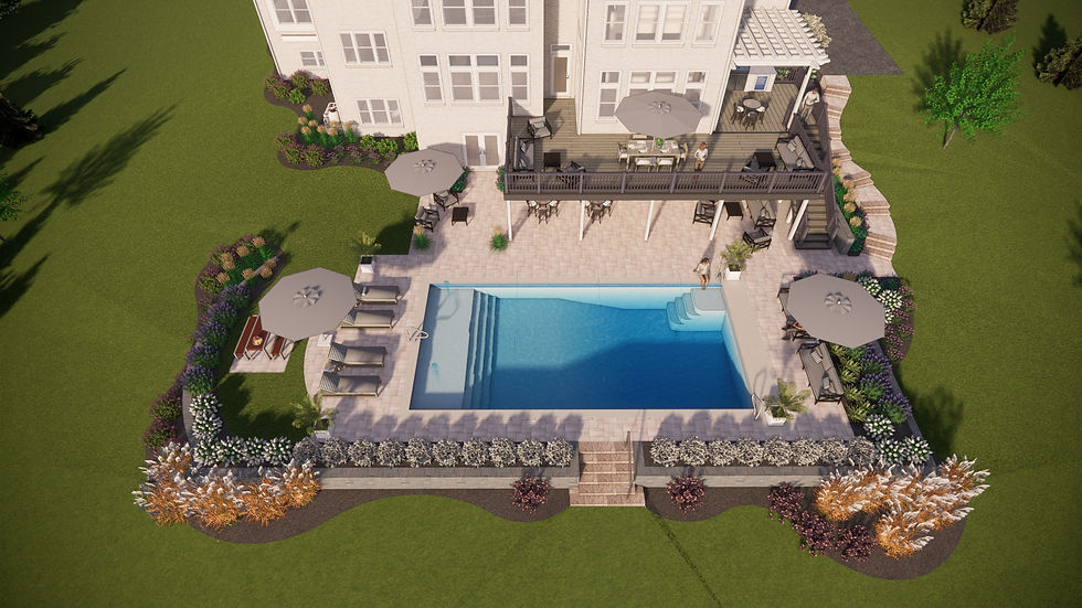 Pool Garden, Deck, and Deck Pavilion, Northern VA