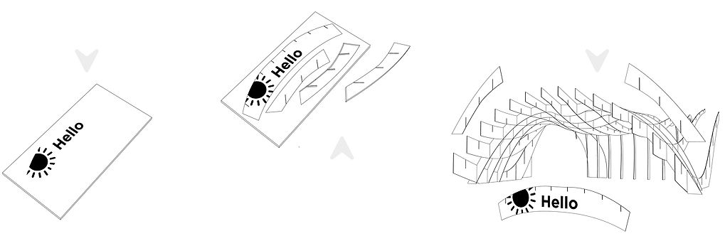 stand carton modulable
