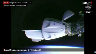 Amarrage réussi de CrewDragon 2 dans la Station Spatiale Internationale - Direct 