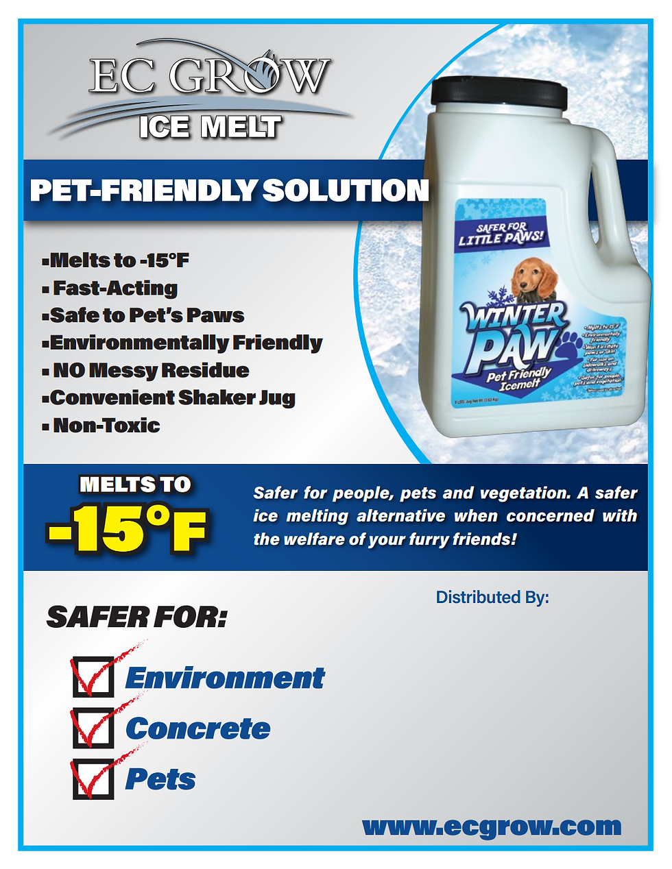 Thumbnail: EC Grow Winter Paw Ice Melt (-15°F)
