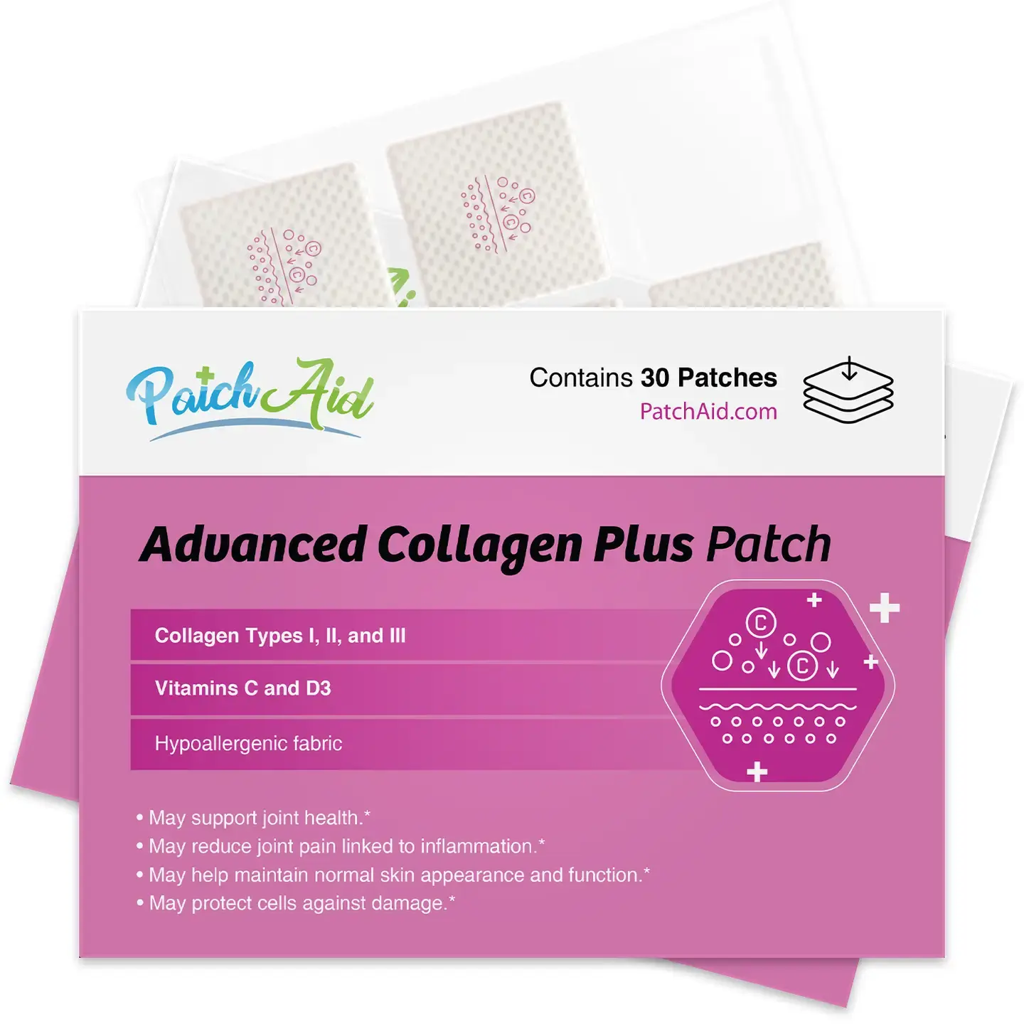 Collagen Plus Vitamin Patch - Skin, Joint & Bone Health